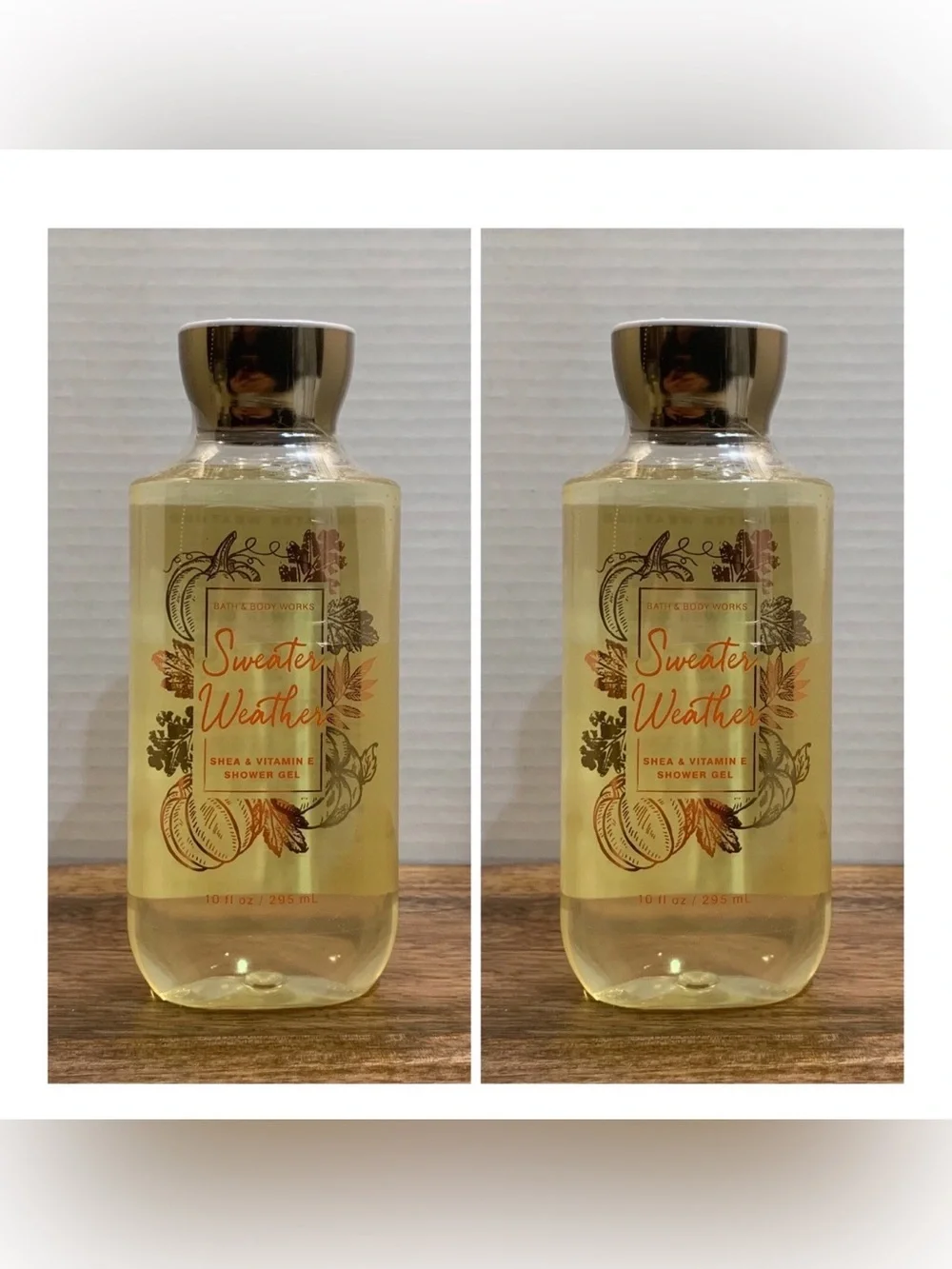 Bath & Body Works Sweater Weather Shower Gel - Yellow & Silver Cap